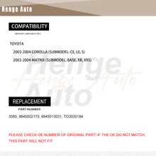 Load image into Gallery viewer, Aluminum AC Condenser Assembly Fit For 2003-2004 Toyota Matrix Corolla 1.8L TO3030184