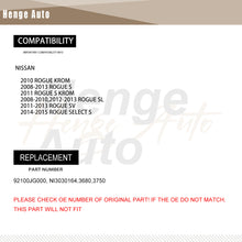 Load image into Gallery viewer, AC Condenser Aluminum For 2008-2014 Nissan Rogue 2.5L 3680 NI3030164 92100JG000