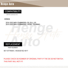 Load image into Gallery viewer, AC Condenser Aluminum For 2016-2021 Honda HR-V 80110T7WA01 HO3030162 4917