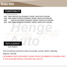 Load image into Gallery viewer, Aluminum Radiator Assembly Fit for 2005-2008 Chrysler 300 Dodge Charger Magnum Fits 2767