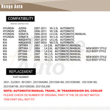 Load image into Gallery viewer, Aluminum Radiator Assembly Fit For 2006-2010 Hyundai Azera Sonata Kia Optima 253103L290 2832