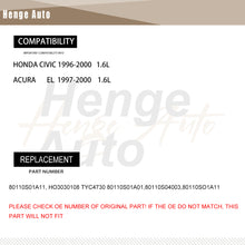 Load image into Gallery viewer, Aluminum AC Condenser Fit For 1996-2000 Honda Civic 4-Door 1.6L 80110S01A01 CU4730