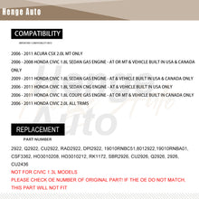 Load image into Gallery viewer, Aluminum Radiator Assembly Fit For 2006-2010 2011 Honda Civic LX LXS EX GX DX Sedan 1.8L 2.0L 2922