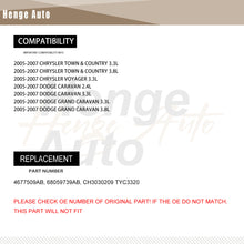 Load image into Gallery viewer, AC Condenser Aluminum For 05-07 Chrysler Town & Country Chrysler Voyager V6 3320