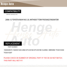 Load image into Gallery viewer, Aluminum Radiator Assembly Fit For 2006-2012 Toyota RAV4 3.5L with Trans Oil Cooler