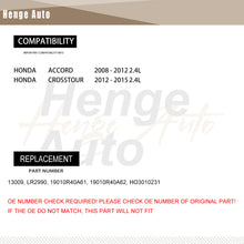 Load image into Gallery viewer, Aluminum Radiator Assembly Fit for 2008-2012 Honda Accord Crosstour L4 2.4L HO3010231