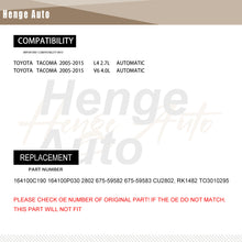 Load image into Gallery viewer, Aluminum Radiator Assembly Fit for Toyota Tacoma 2005-2015 L4 2.7L V6 4.0L TO3010295