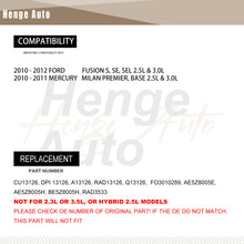 Load image into Gallery viewer, Aluminum Radiator Assembly Fit For Ford Fusion 2010-2012 Mercury Milan 13126