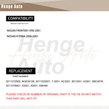 Load image into Gallery viewer, AC Condenser Aluminum For 1998-2001 Nissan Frontier 2000 2001 Xterra 2.4L 3.3L