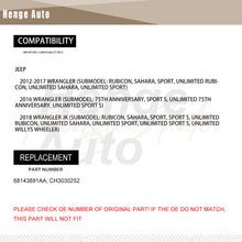 Load image into Gallery viewer, Aluminum Condenser Assembly Compatible with 2012-2017 Jeep Wrangler (JK) Parallel Flow 68143891AA