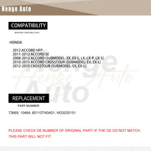 Load image into Gallery viewer, Aluminum Radiator Assembly Fit For 2008-2012 Honda Accord 2012-2015 Crosstour 80110TA0A01