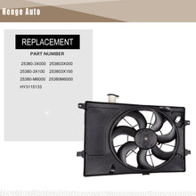 Load image into Gallery viewer, Cooling Fan Assembly Compatible with 2011-2013 Hyundai Elatra OE# HY3115133 Black
