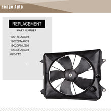 Load image into Gallery viewer, Radiator Cooling Fan Compatible with 2007-2009 Honda CR-V OE# 19015RZAA01 Black
