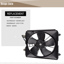 Load image into Gallery viewer, Engine Radiator Cooling Fan Compatible with 2006-2011 Honda Civic OE# 19015RNAA01