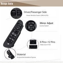 Load image into Gallery viewer, Henge Auto Master Driver Side Power Window Switch Control Compatible with 2001-2003 Dodge Durango,2002-2010 Dodge Ram 1500 2500 3500 Replaces OE 68171680AA,56049805AB