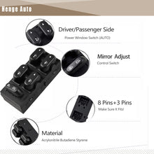 Load image into Gallery viewer, Henge Auto Front Left Driver Side Master Power Window Switch Control Compatible with Ford F150 2004-2008, Ford Expedition 2003-2006,Ford Crown Victoria 2003-2008 ReplaceOE 5L1Z14529AAA,2L1Z14529AAA