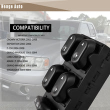 Load image into Gallery viewer, Henge Auto Front Left Driver Side Master Power Window Switch Control Compatible with Ford F150 2004-2008, Ford Expedition 2003-2006,Ford Crown Victoria 2003-2008 ReplaceOE 5L1Z14529AAA,2L1Z14529AAA