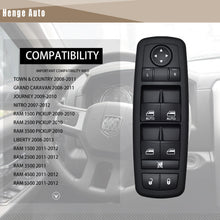 Load image into Gallery viewer, Henge Auto Master Window Switch Compatible with 2009-2012 Dodge RAM 1500 2500 3500