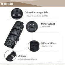 Load image into Gallery viewer, Henge Auto Master Window Switch Compatible with 2009-2012 Dodge RAM 1500 2500 3500