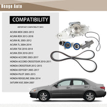 Load image into Gallery viewer, Timing Belt Kit with Water Pump Compatible with 2003-2017 Honda Accord,Odyssey OE# TCKWP329
