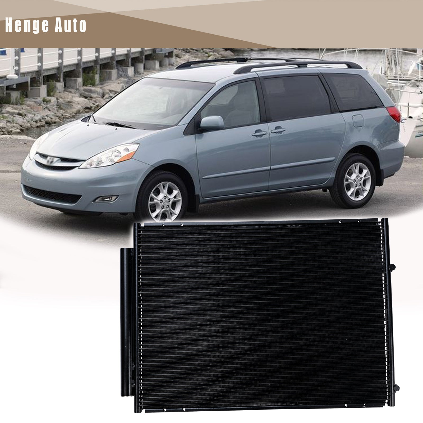 A/C Condenser For 2006-2015 Toyota Yaris 1.5L – Aluminum Parallel Flow, Replaces AC3580