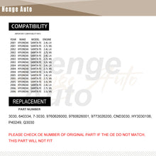 Load image into Gallery viewer, AC Condenser Aluminum For 2001-2006 Hyundai Santa Fe 2.4 L4 2.7 3.5 V6 Fits 3030
