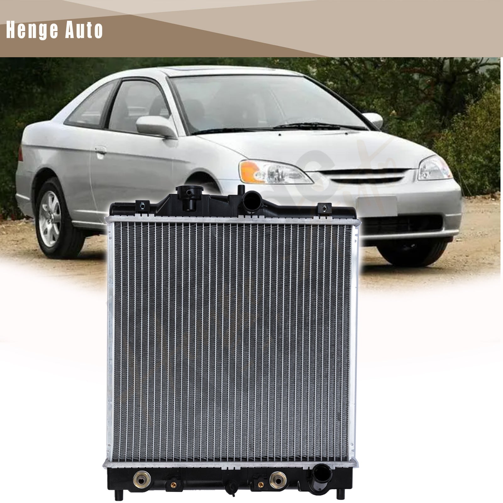 Aluminum Radiator For Honda Civic Dx Lx Ex Eg 1992-2000 HO3010122 ...