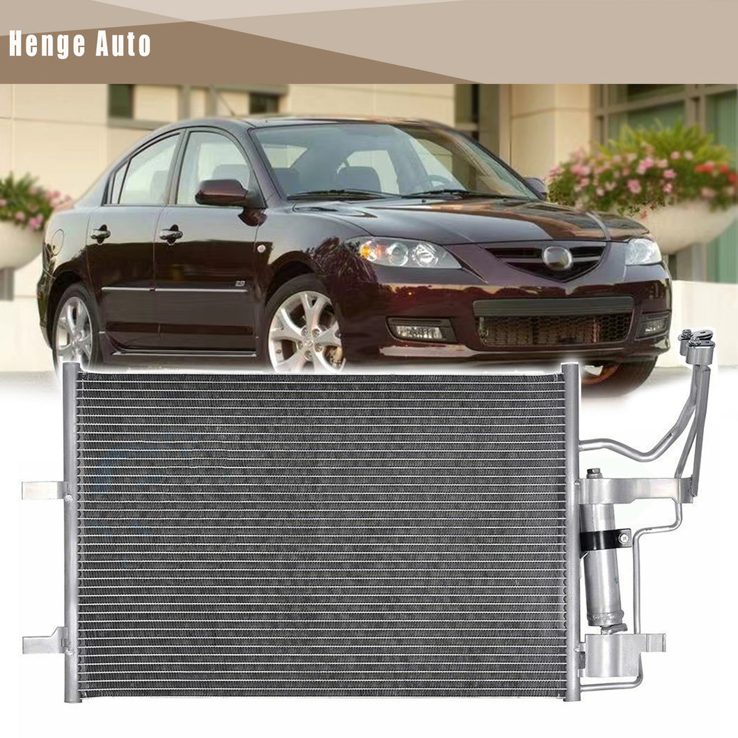 Aluminum AC Condenser Fit For 2004-2009 Mazda 3 5 2.3L 2.0L Fits 3094 BP4K61480A
