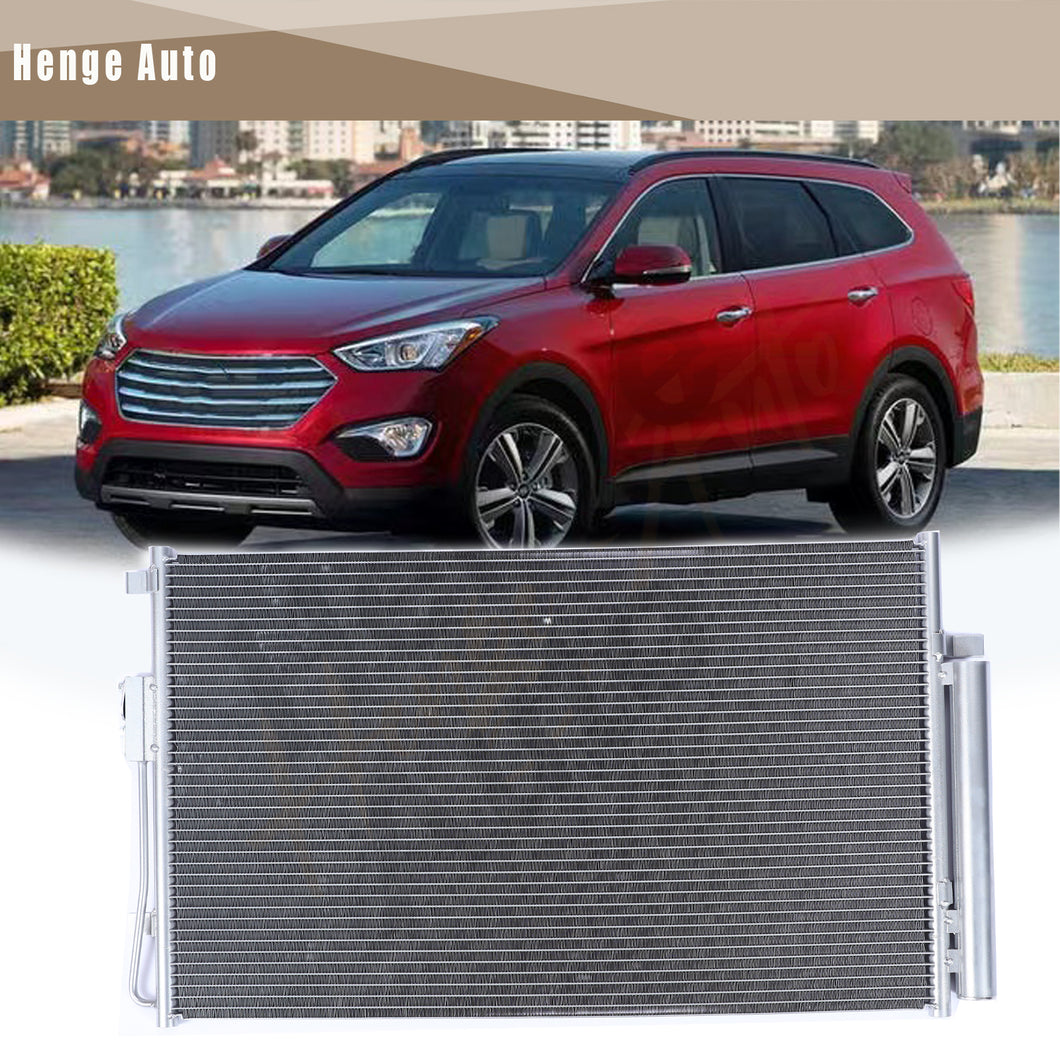 AC Condenser Aluminum For 2013-2018 Hyundai Santa Fe With Receiver Drier 4227
