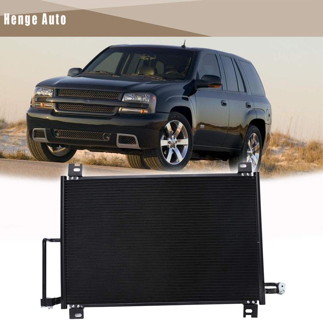 Aluminum Condenser Assembly Compatible with 2002-2009 Chevy Trailblazer GMC Envoy GM3030241