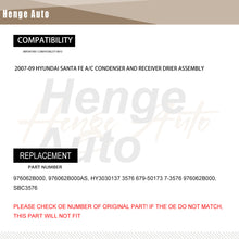 Load image into Gallery viewer, Aluminum Condenser Assembly Compatible with 2007-2009 Hyundai Santa Fe HY3030137

