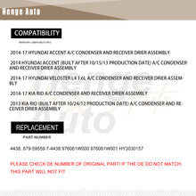 Load image into Gallery viewer, Aluminum Radiator Assembly Fit For 2014-2017 Hyundai Accent Veloster 1.6 Kia Rio 1.6 4438
