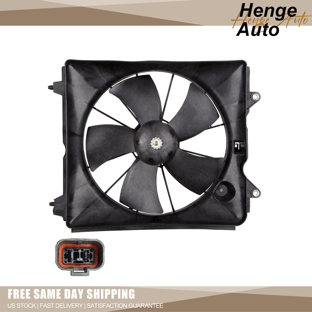 Radiator Cooling Fan Compatible with 2007-2009 Honda CR-V OE# 19015RZAA01 Black