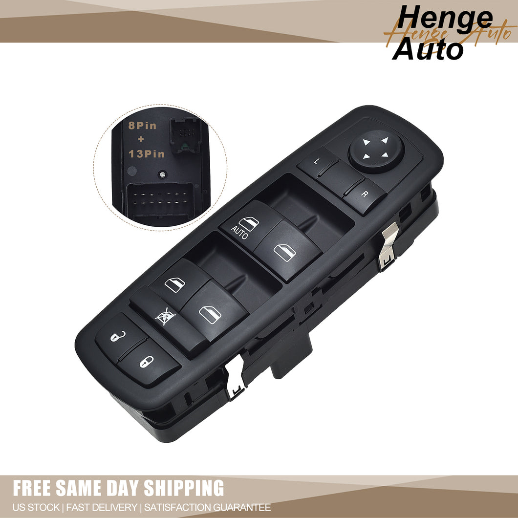 Left Driver Side Master Power Window Switch Compatible with 2011-2016 Dodge Journey OE# 901-486