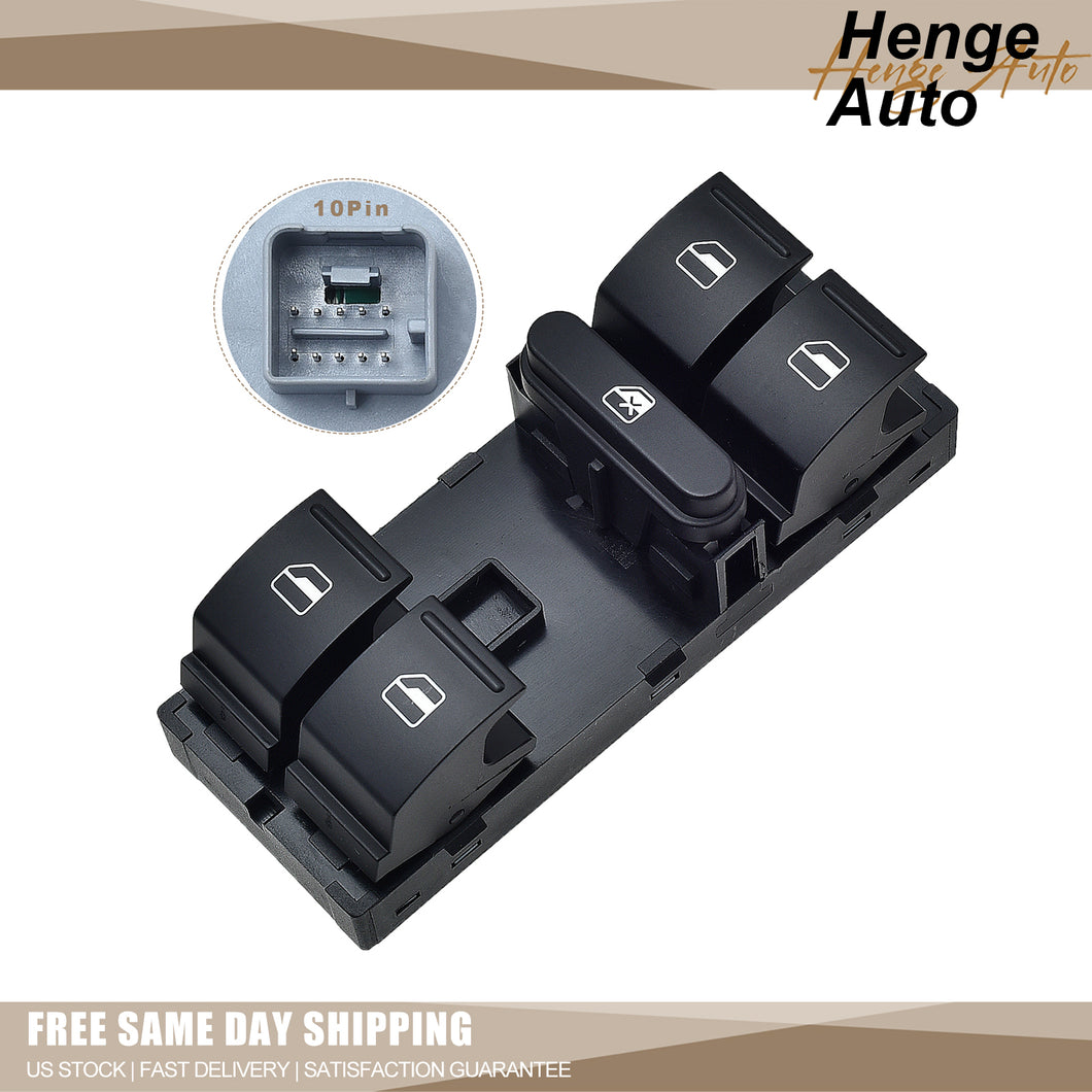 Driver Side Master Window Switch Compatible with 09-17 VW CC | Tiguan 10-14 VW Golf OE# 1K4959857