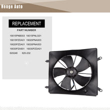 Load image into Gallery viewer, Radiator Cooling Fan Assembly Compatible with 2002-2006 CR-V 2003-2011 Element Replace 19020PNA003
