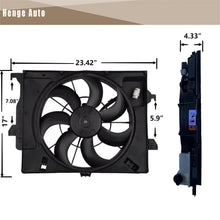 Load image into Gallery viewer, Radiator Cooling Fan Assembly Compatible with 2012-2017 Accent/Veloster OE# HY3115136
