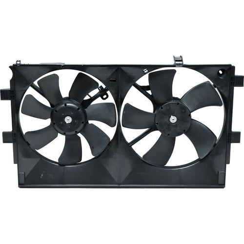 Henge Auto Dual Radiator and Condenser Fan Assembly 1355A087 For Mitsubishi 2008-17 Lancer 