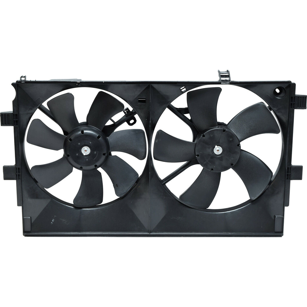 Henge Auto Dual Radiator and Condenser Fan Assembly 1355A087 For Mitsubishi 2008-17 Lancer 